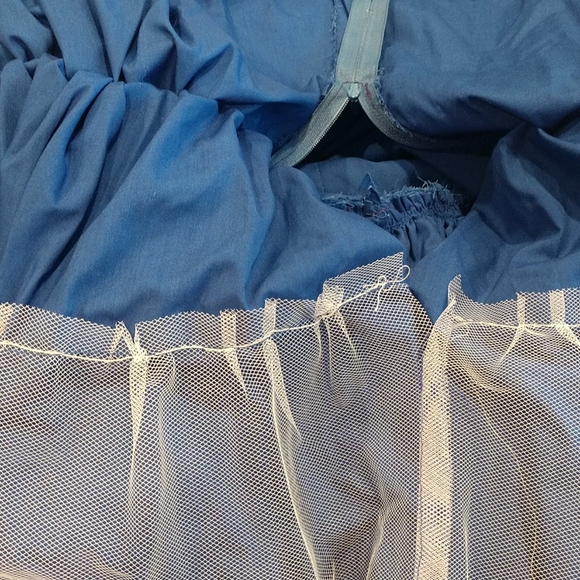 Vintage Blue Midi Dress - Picture 8 of 9